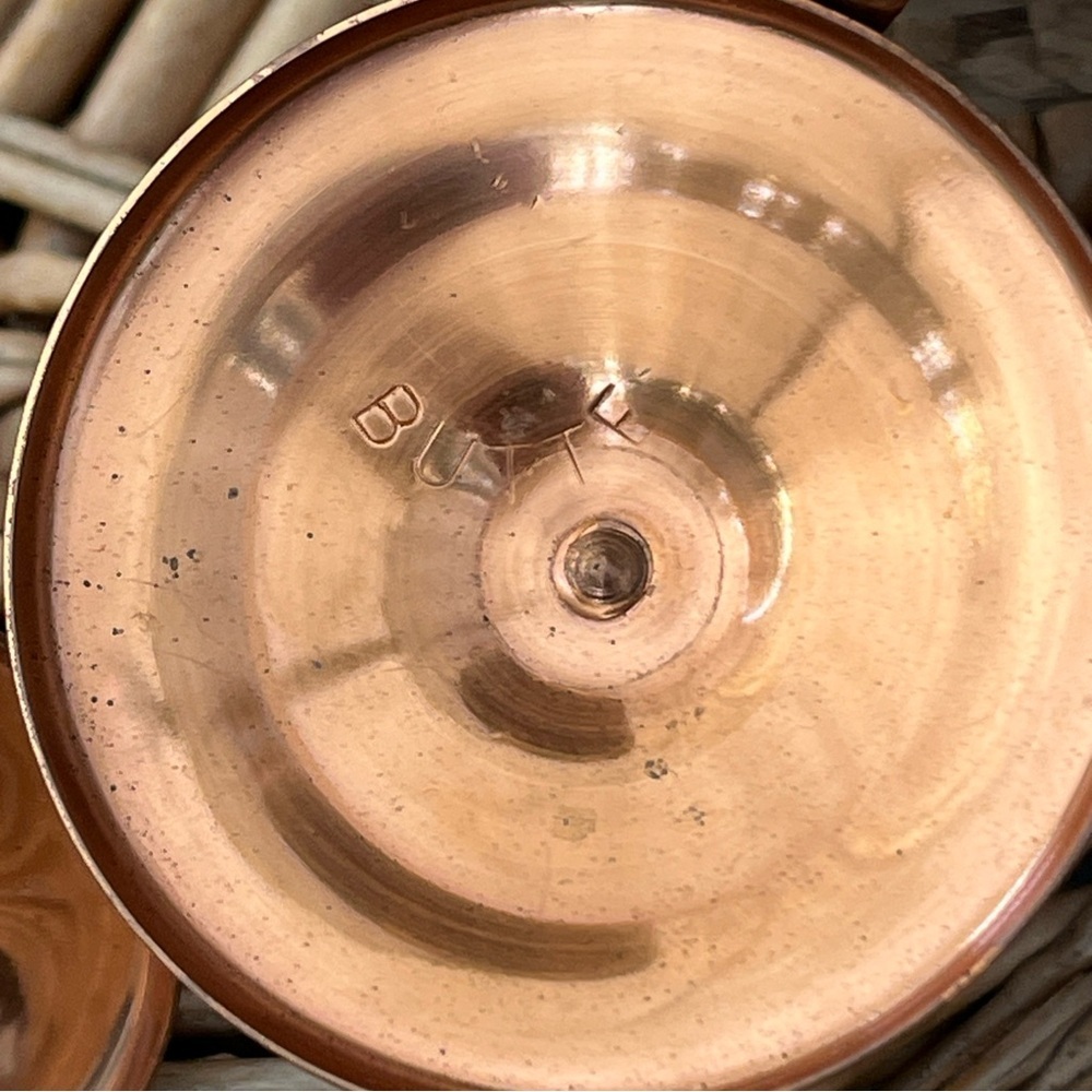 Butte Copper Co. Copper and Glass Candle Holders- Montana, USA - Picture 5 of 10